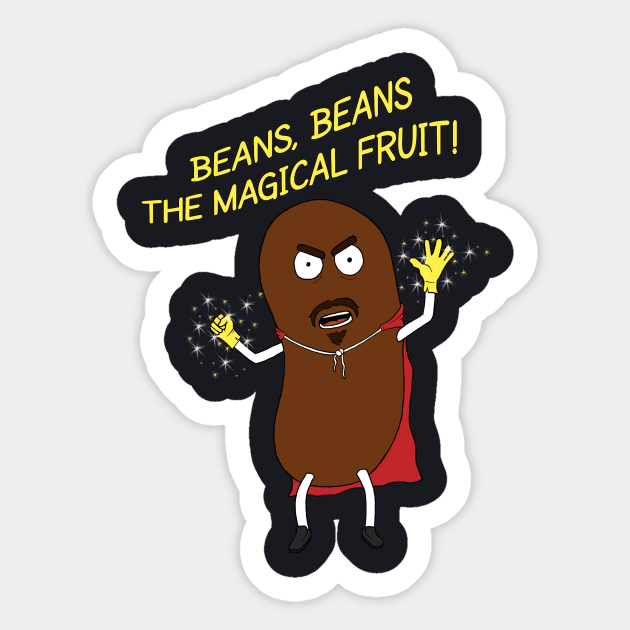 Beans, Beans The Magical Fruit! Sticker by Inkblot_Comics